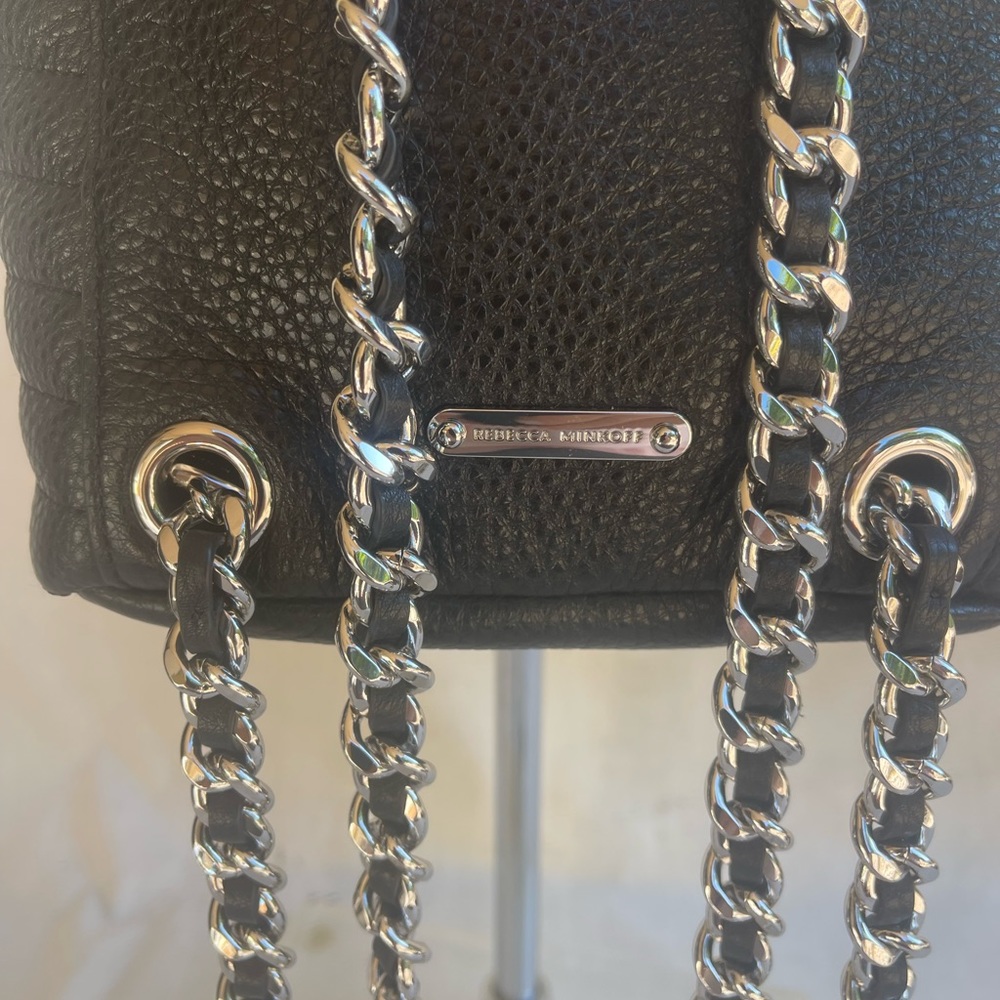 Julian Chevron Quilted Backpack Small black leather, New (Comes w/ removed tags) - Picture 8 of 14